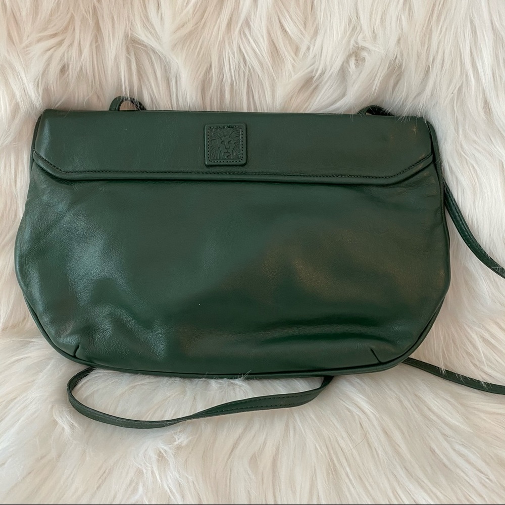 Vintage 90s Forest Green Crossbody or Clutch